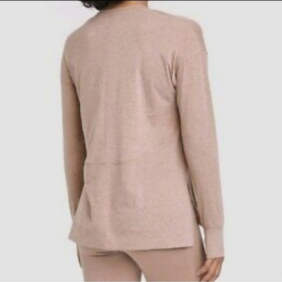 All in Motion™ Long Sleeve Top in Light Heathered Brown Size XS - Picture 2 of 11